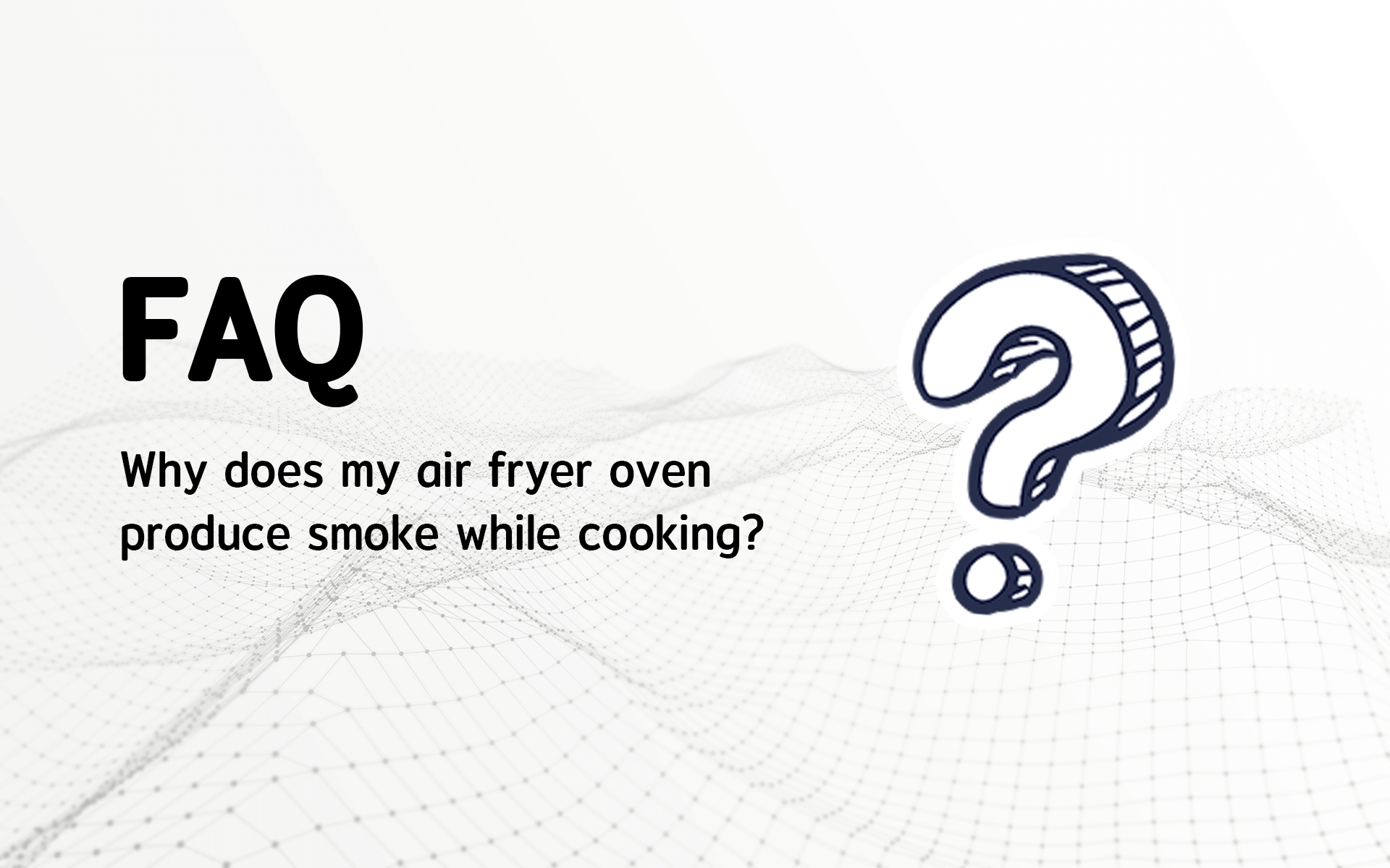 Why does my air fryer oven produce smoke while cooking?