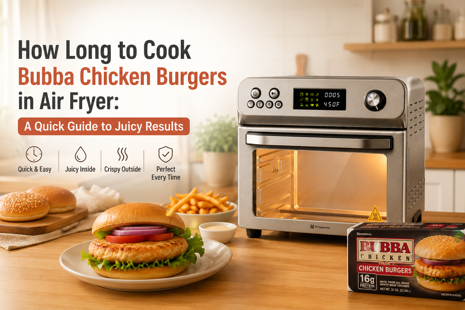 How Long to Cook Bubba Chicken Burgers in Air Fryer: A Quick Guide to