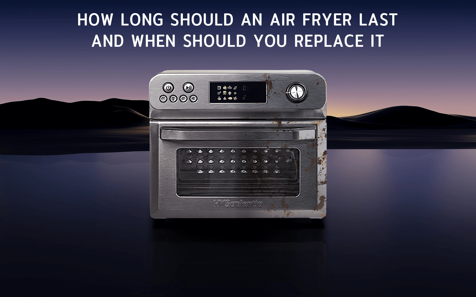 Air Fryer Lifespan: Quality, Usage, Signs To Replace 2 Graphic illustration of air fryer parts