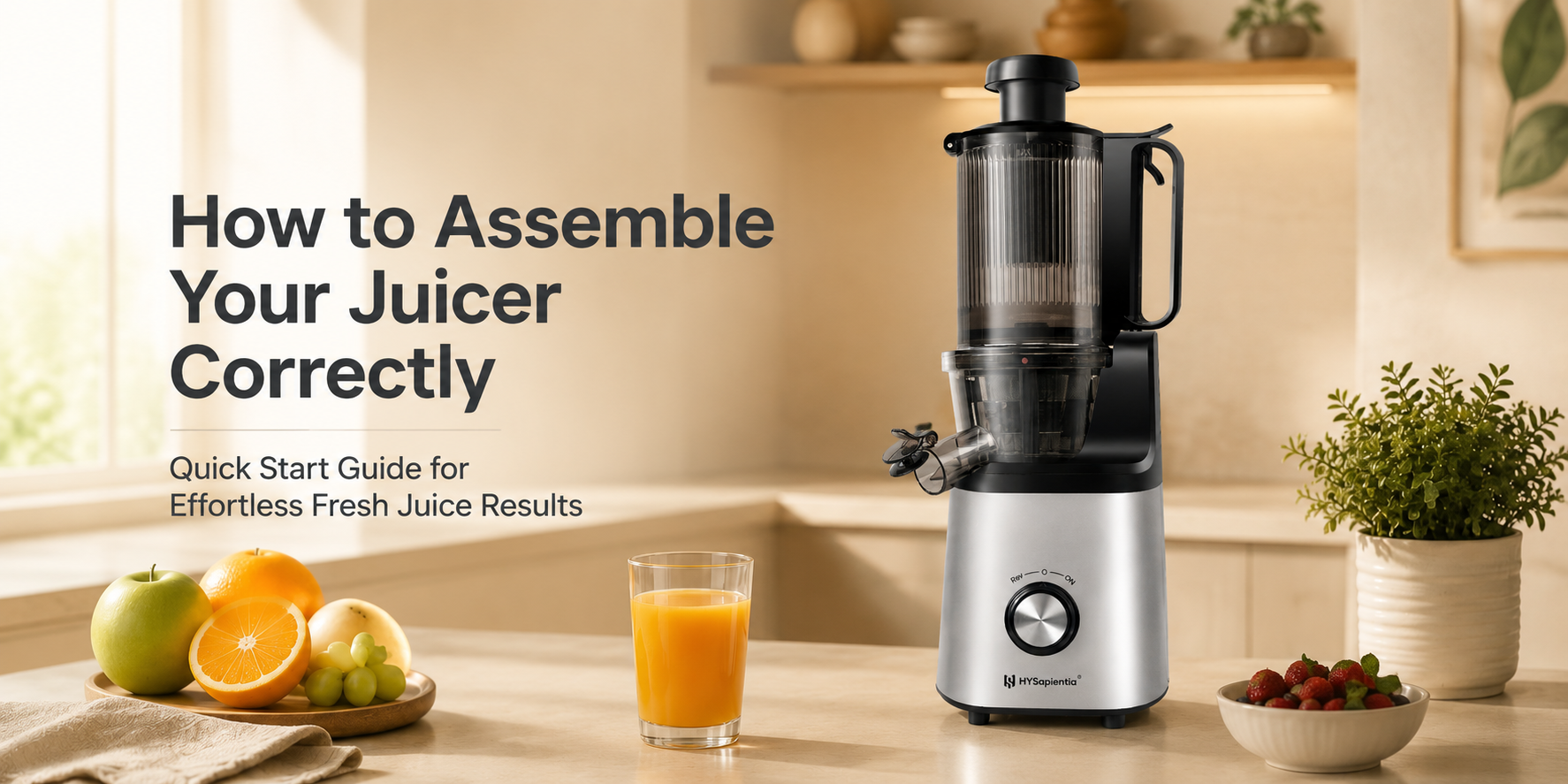 How to Assemble Your Juicer Correctly — Quick Start Guide for Effortle