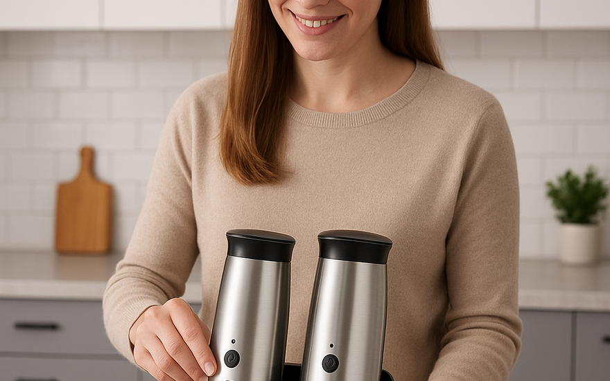 The Perfect Seasoning Upgrade: Salt and Pepper Grinders That Save Effort and Give You Full Control