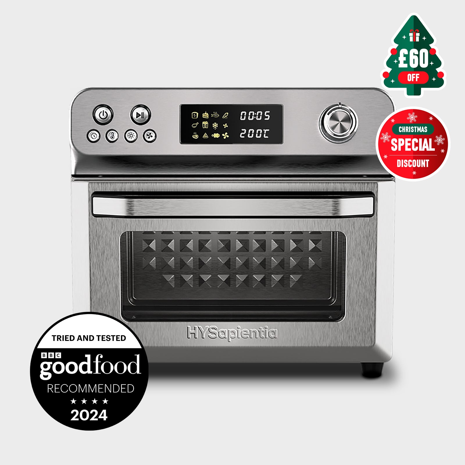 HYSapientia 24L Horno freidora de aire digital grande Horno tostador 10 en 1 