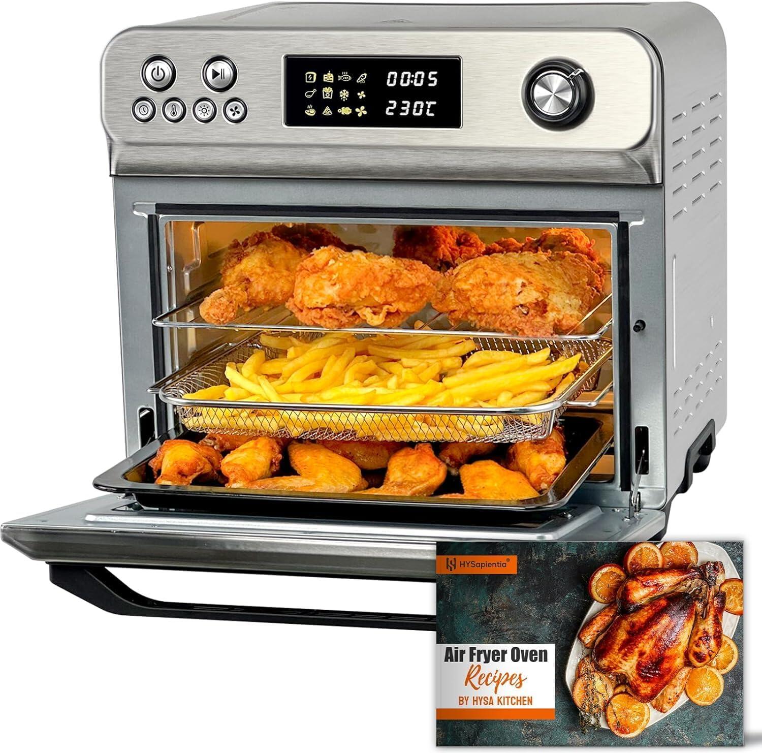 HYSapientia 24L Digital Large Air Fryer Oven 10-In-1 Toaster Oven
