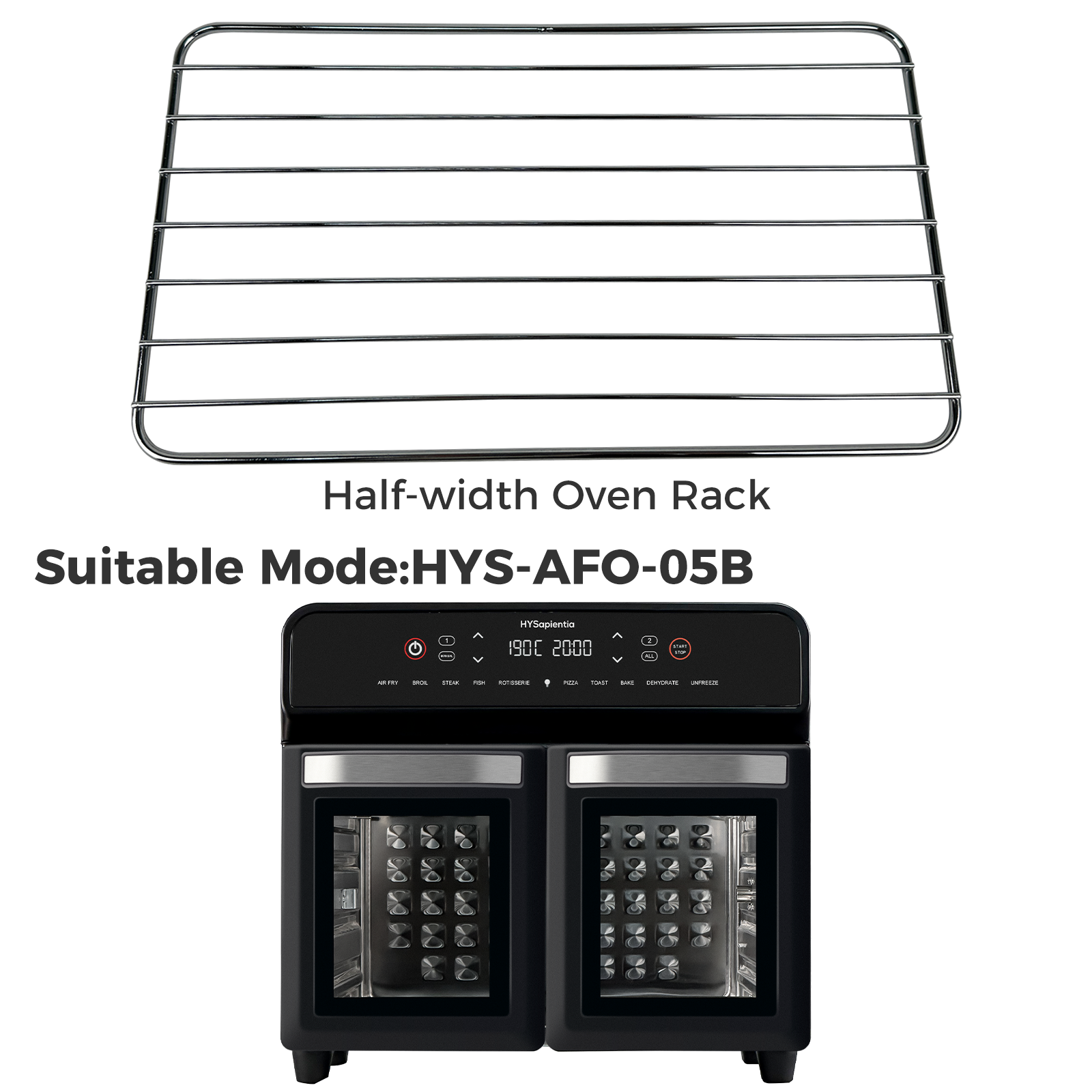 Half-width Air Fryer Oven Accessories Oven Rack