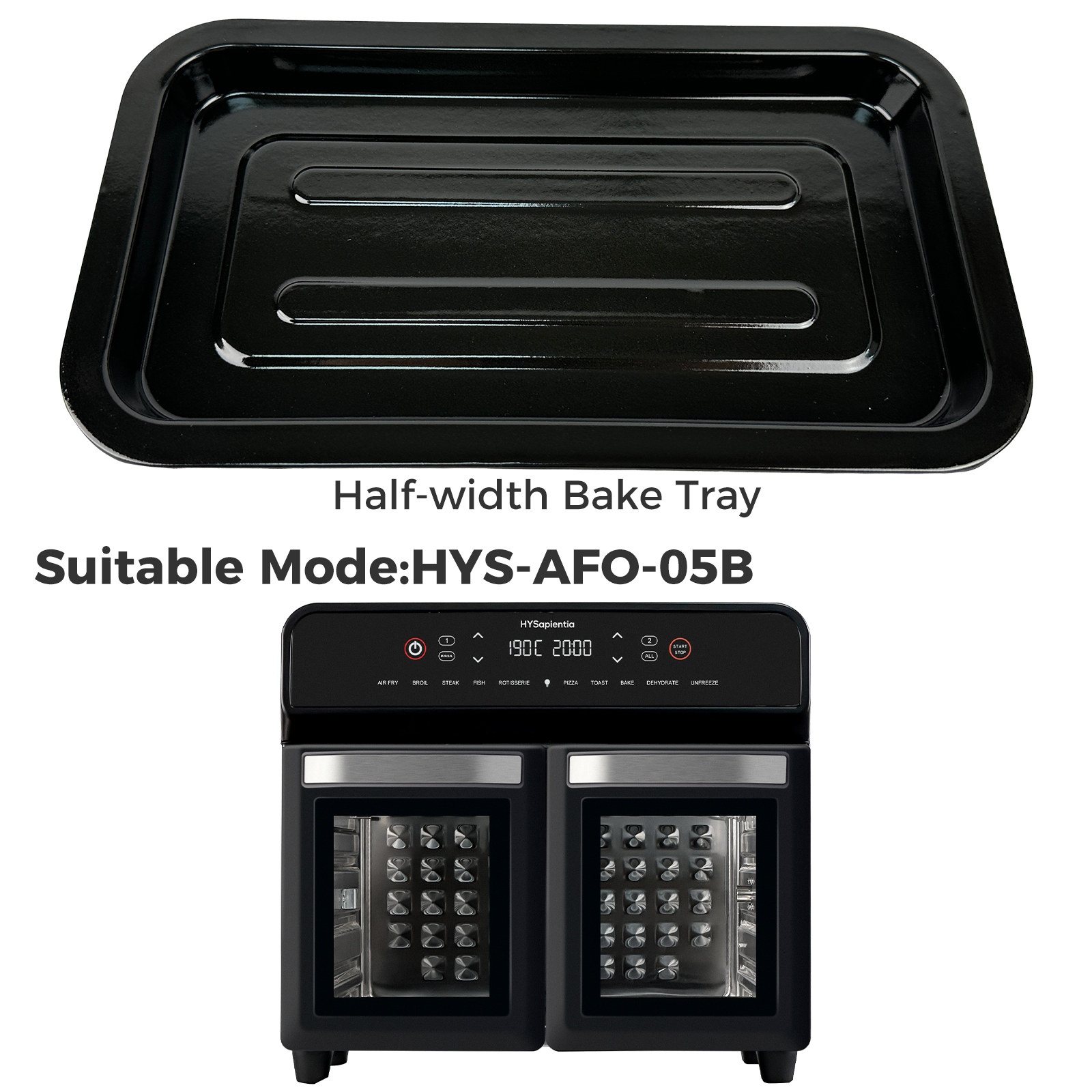 Half-width Air Fryer Oven Accessories Baking Tray