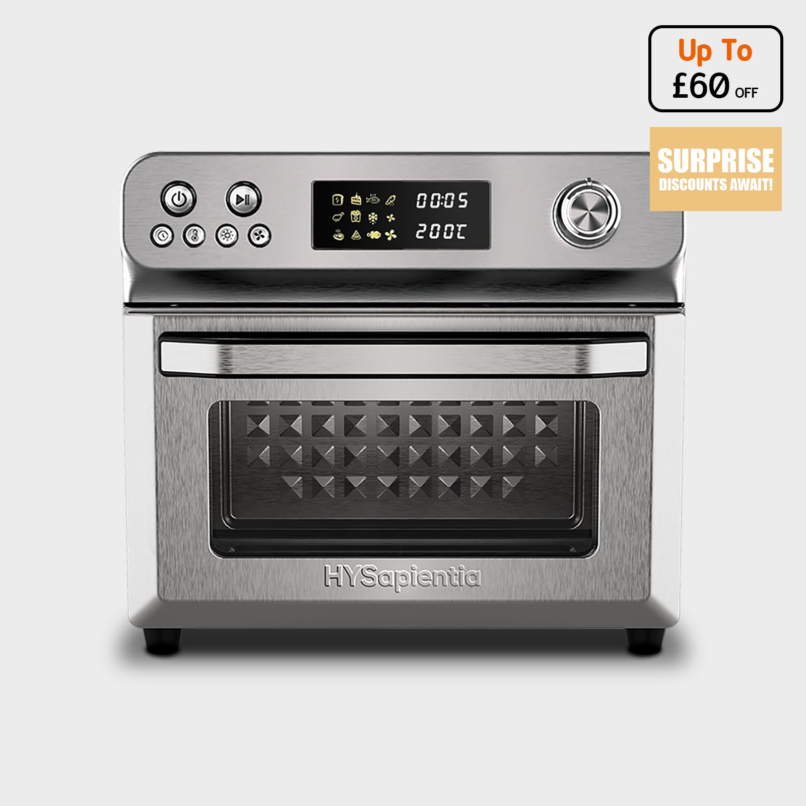 Digitaler Heißluftfritteuse-Ofen 10-in-1-Toasterofen 
