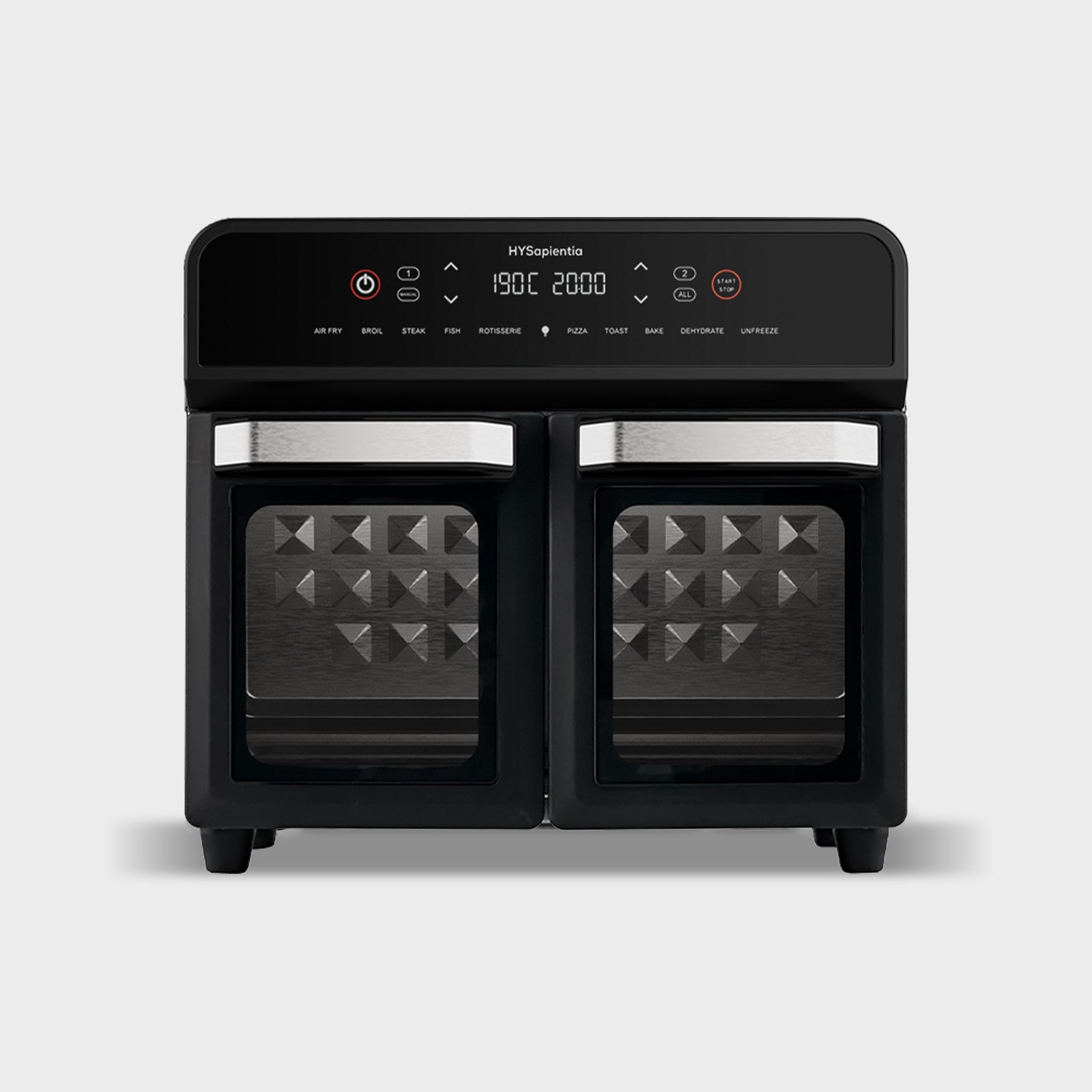 HYSapientia 22L Digital Dual Zone Air Fryer Oven With Rotisserie